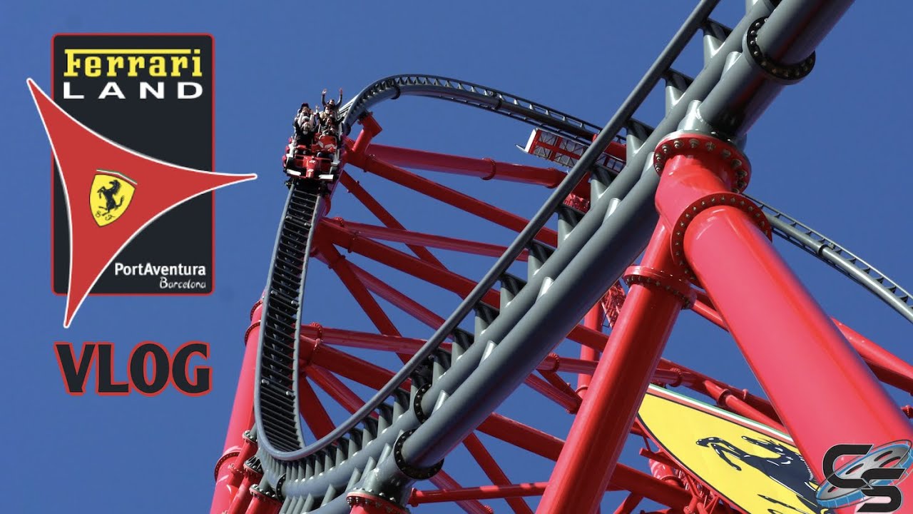 Riding Europe's Tallest Roller Coaster | Red Force Ferrari Land Vlog Portaventura December 2021