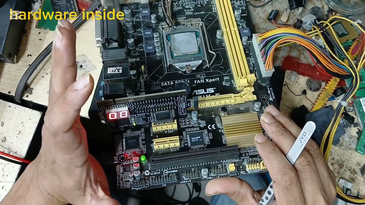 ASUS H81M-C No power 100%fix, NO POWER ASUS H81M-C motherboard @hardwareinside360