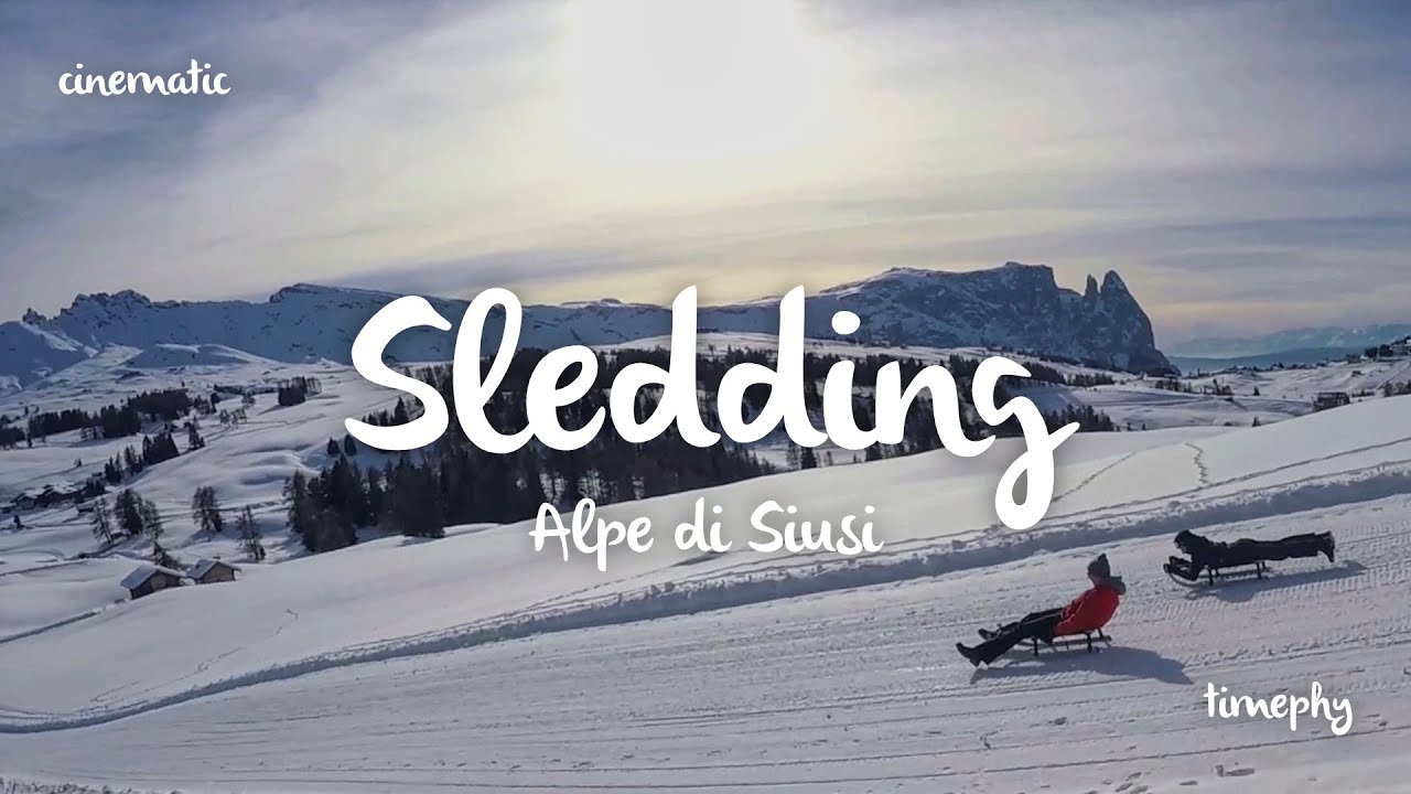 Sledding on Alpe di Siusi | Cinematic FPV