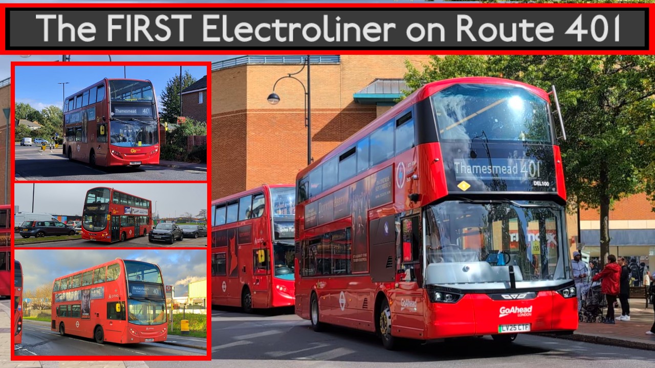 The FIRST ELECTROLINER EV on Route 401 - Replacing E400s & Gemini 2s | GAL & Arriva | London Buses