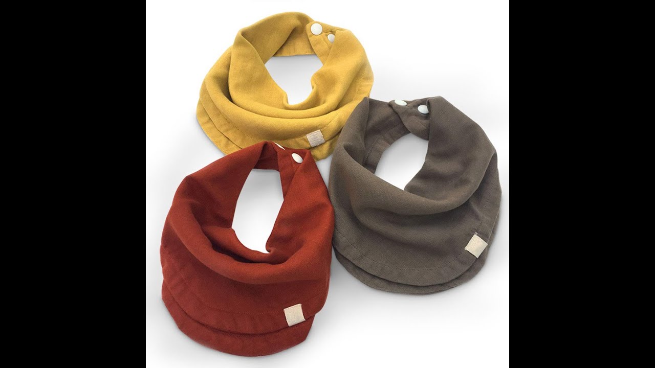 Wholesale Custom Size 4 layer 100% Cotton Newborn Baby  Bibs