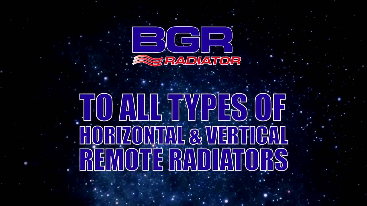 Heavy Duty Truck radiator - Horizontal and vertical Remote Radiator package - BGR Radiator