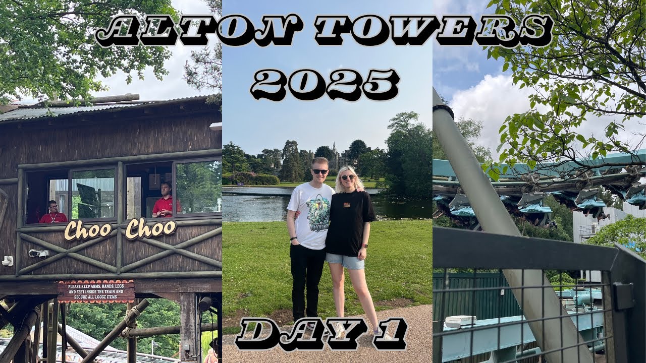 Alton Towers 2025 🎢 Day 1 🎢 Roller Coasters, Merch and the Premier Inn Stafford North Hurricane