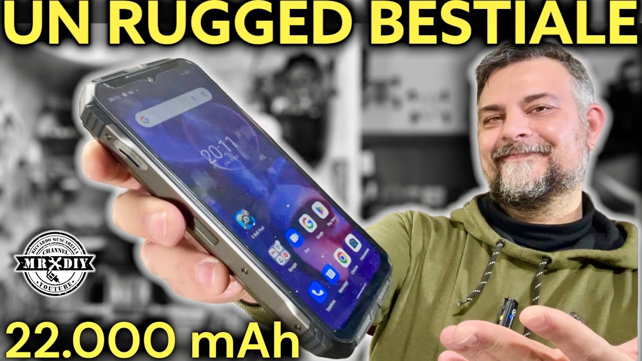 Smartphone indistruttibile bestiale. Doogee V max 108MP. 22.000 mAh. Impermeabile. Visione notturna.