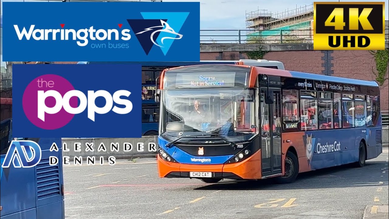[Warrington's Own Buses: The Pops 21 to Hulme & Longford] The Cheshire Cat ADL Dennis Enviro200MMC