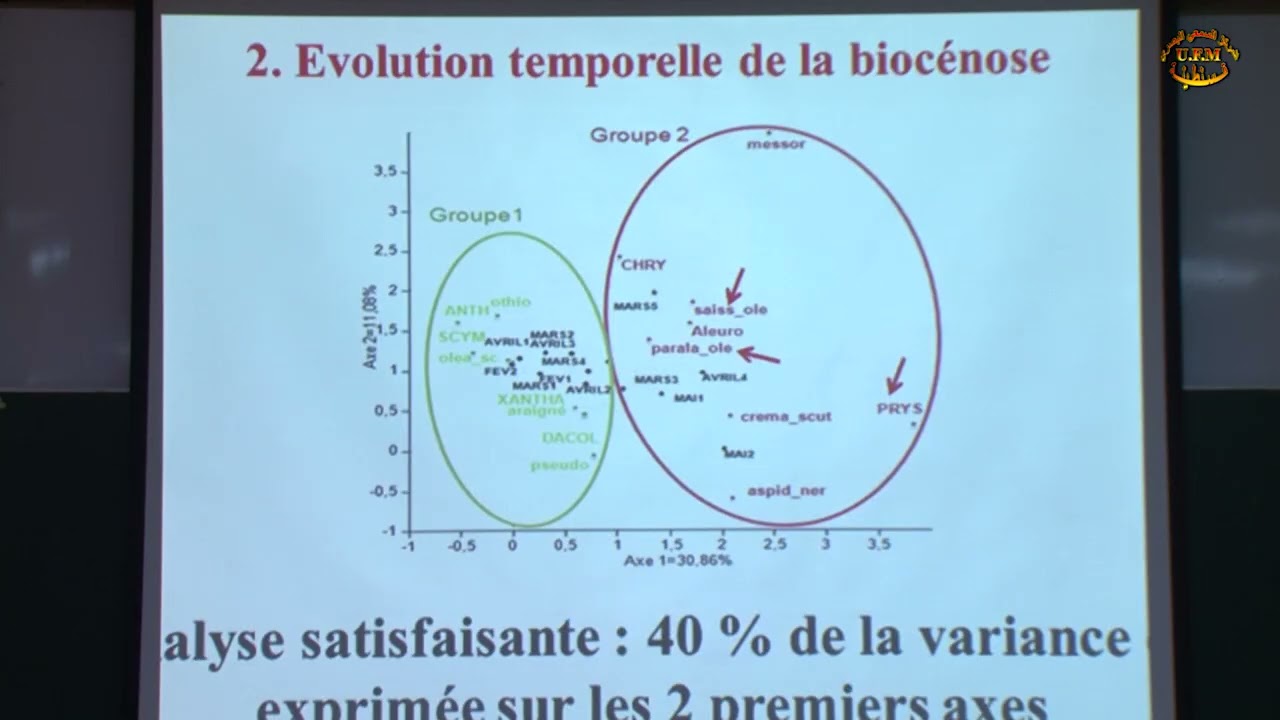 Ordre d’arrivé écologique de la biocénose fonctionnelle de l’oliveraie en mitijda centrale approche