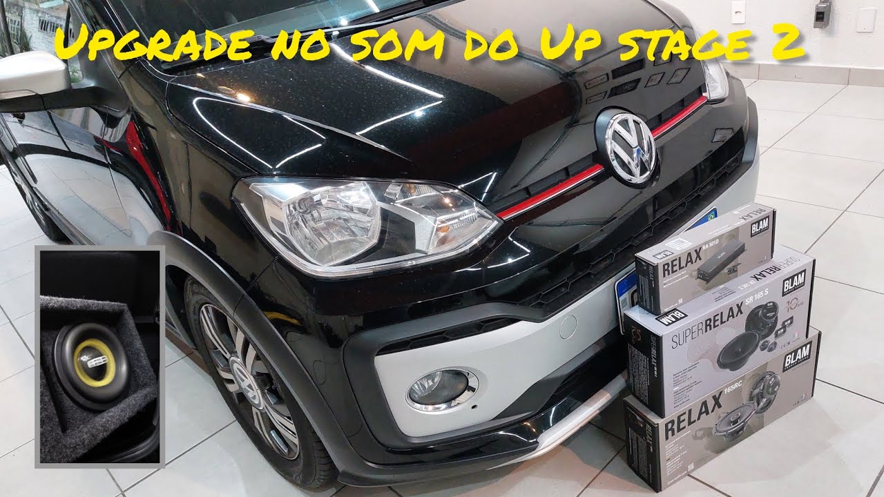 Som de Qualidade com grave forte no Volkswagen Up TSI! Projeto de áudio simples e eficiente!