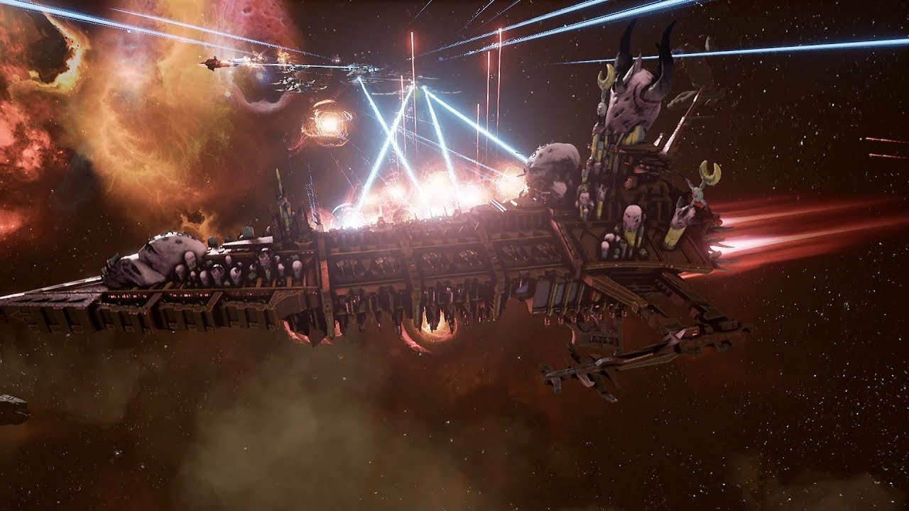 TAU Empire (Water Caste) vs Chaos! Rank 14 - Battlefleet Gothic Armada