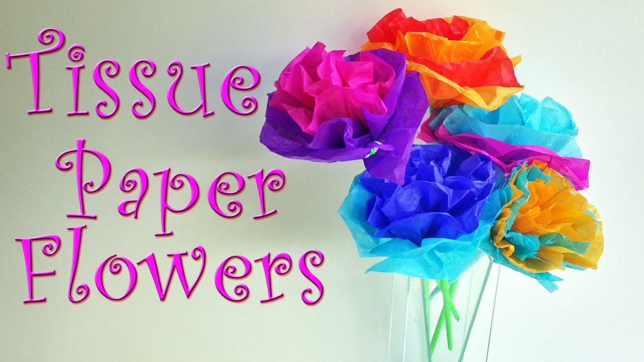 DIY crafts: How to make tissue paper flowers EASY! Ana | DIY Crafts.