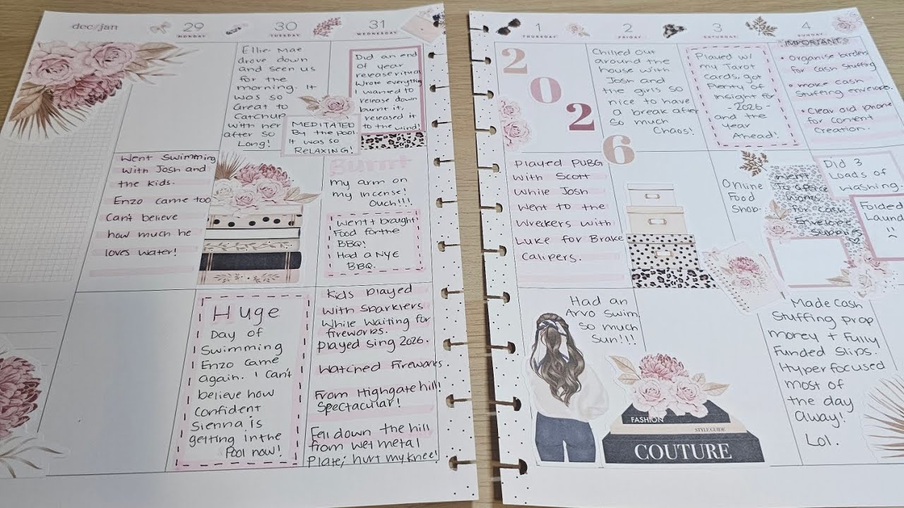 Plan with me in my BIG Happy Planner | Cozy vibes | Planner Inspiration | Planner Ideas ❤️