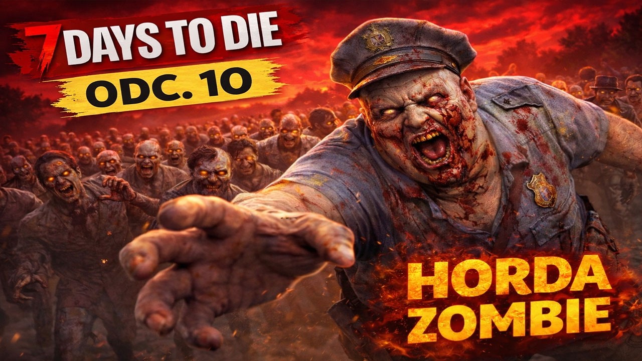PIERWSZA HORDA ZOMBIE! | 7 Days to Die PL [#10]
