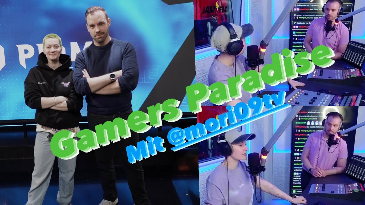 GAMING SHOW LIVE IM RADIO!! Gamers Paradise zusammen mit MORI09TV! #jamfm #gaming #giulijune
