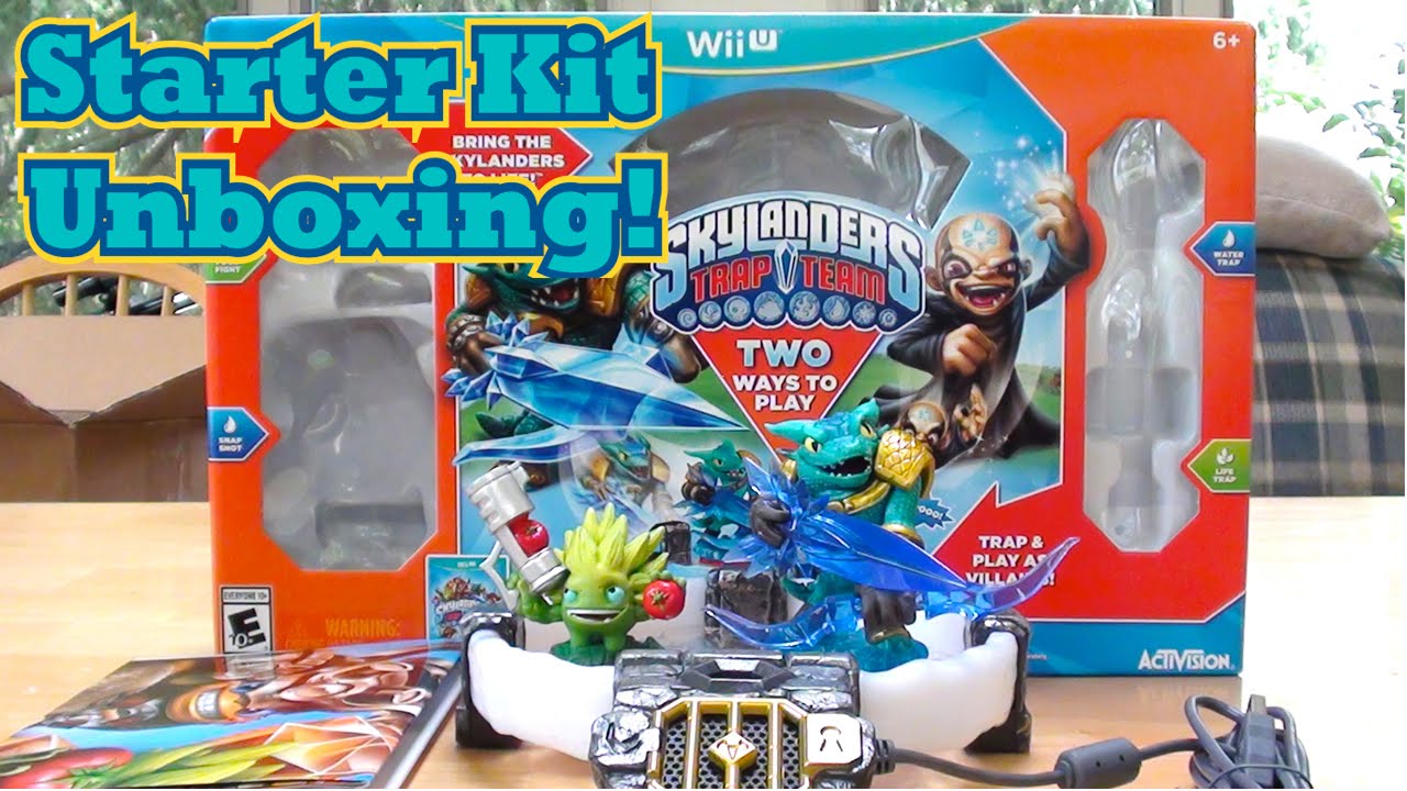 Skylanders Trap Team - Package Unboxing Part 1 - WiiU Starter Kit!