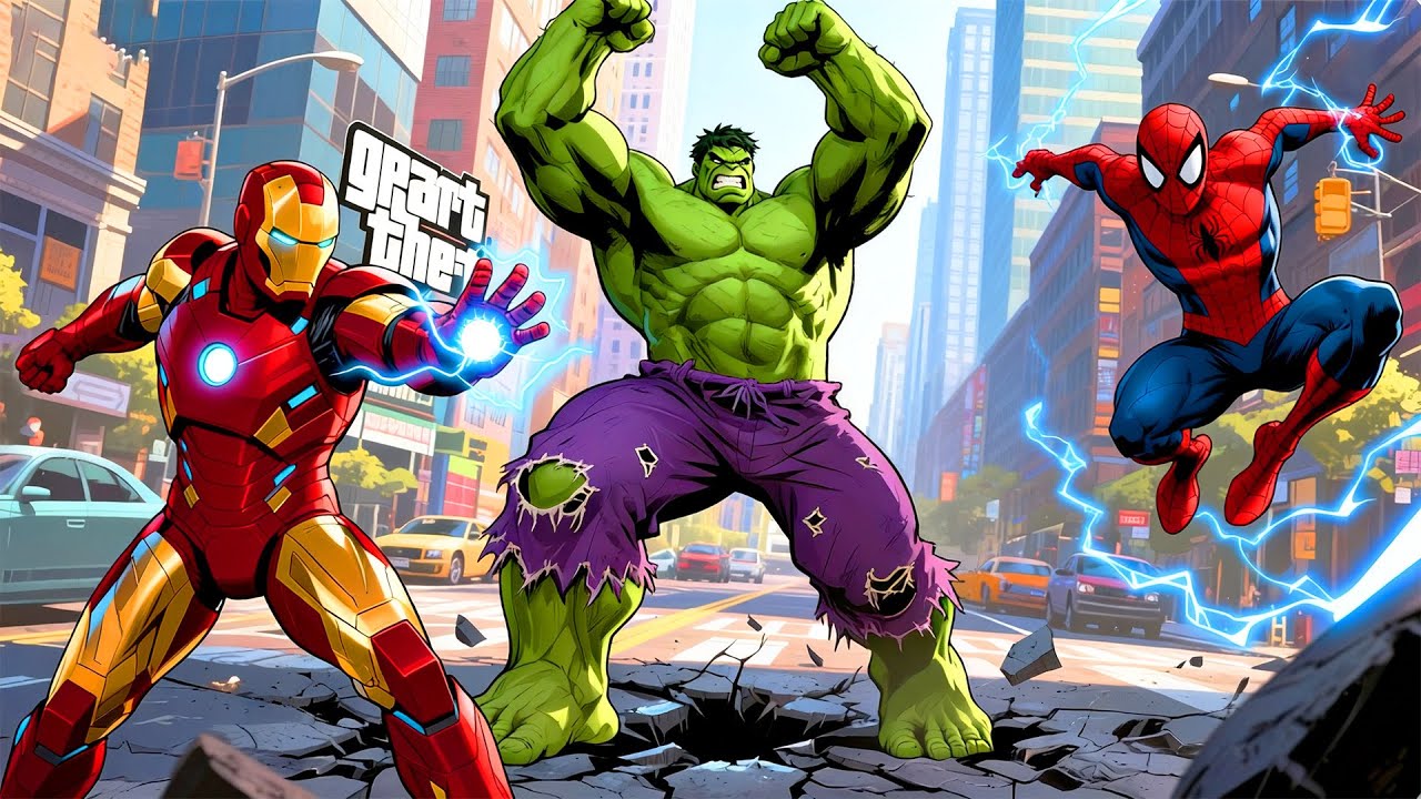 SPIDER-MAN, IRON MAN, HULK GAME ANIMATION🕸️🦸&zwj;♂️💥