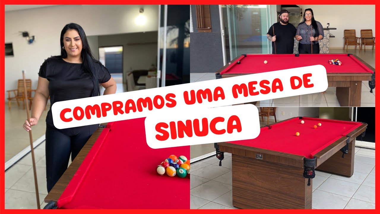 COMPRAMOS UMA MESA DE SINUCA + QUANTO PAGAMOS + VALE A PENA ? | Luana Mariano
