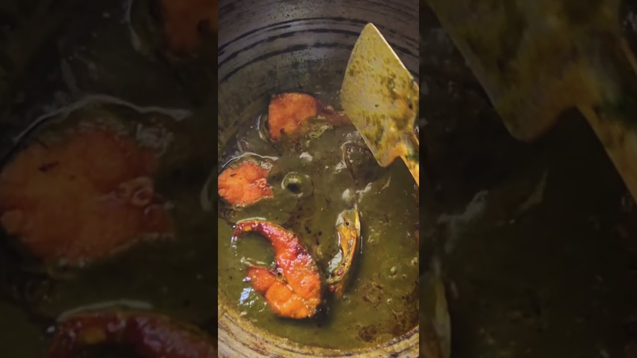 dhoniya patta diye rui mach #food #cooking #recipe #we #easyrecipe