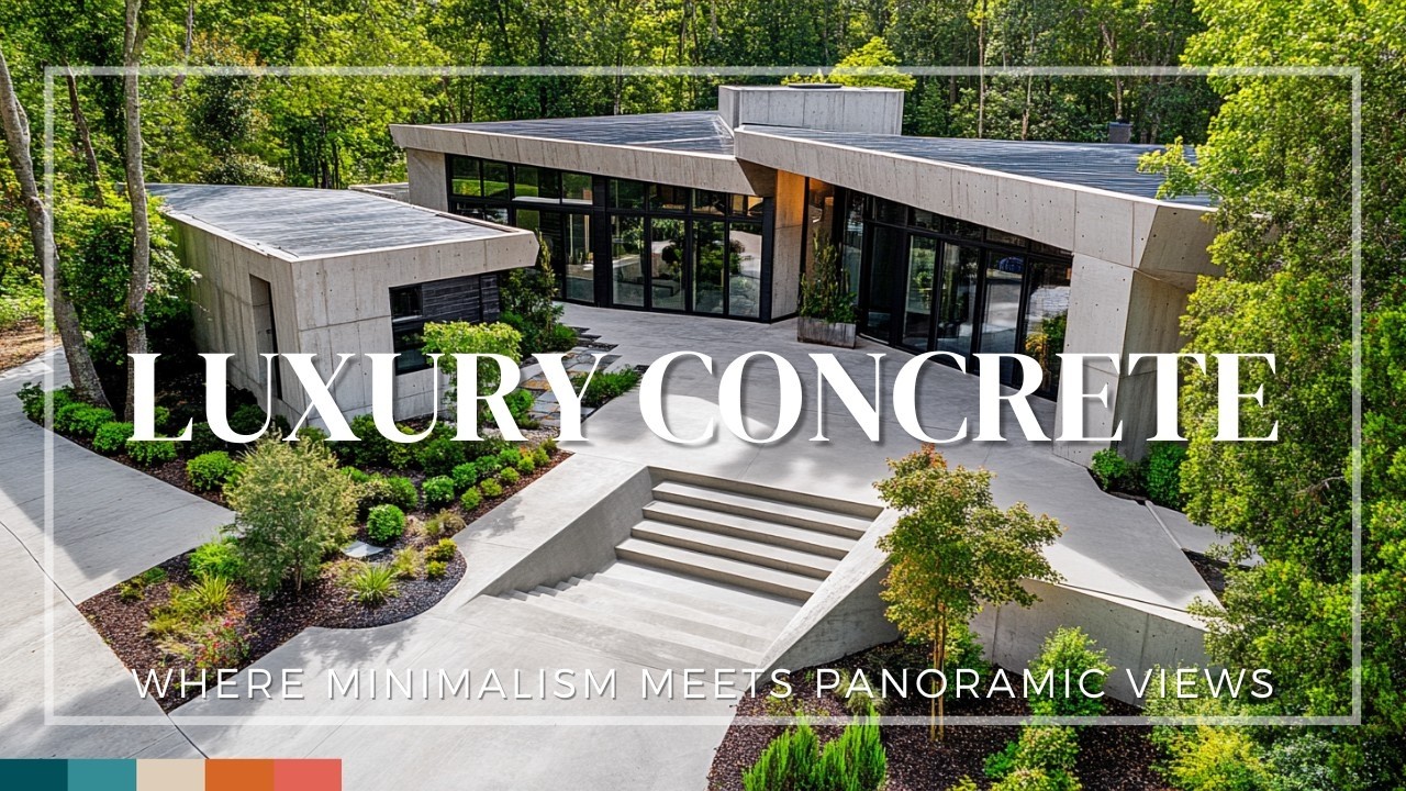 Luxury Concrete Homes: Where Minimalism Meets Panoramic Views