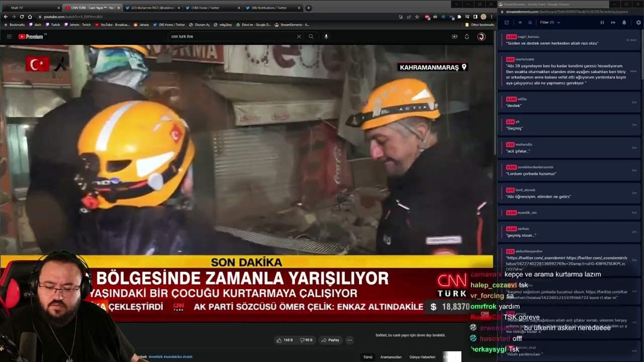 BÜTÜN ENKAZLARDAN SES GELİYOR! - JAHREİN DEPREM YAYINI