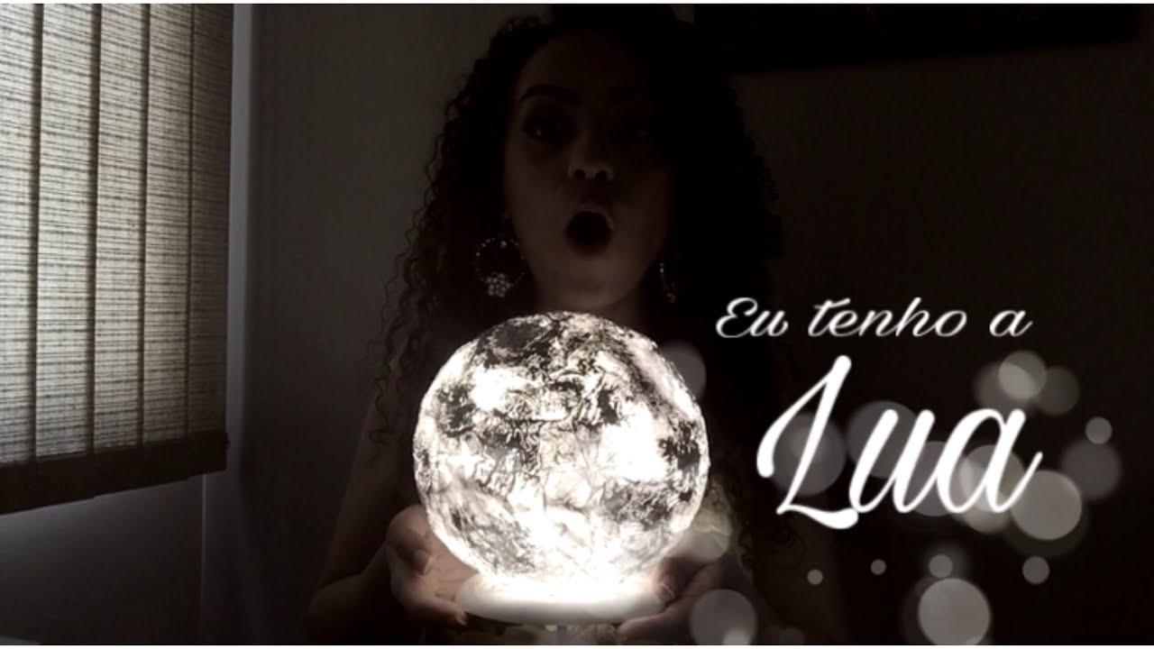 DIY - Como fazer luminária de lua / moon  lamp