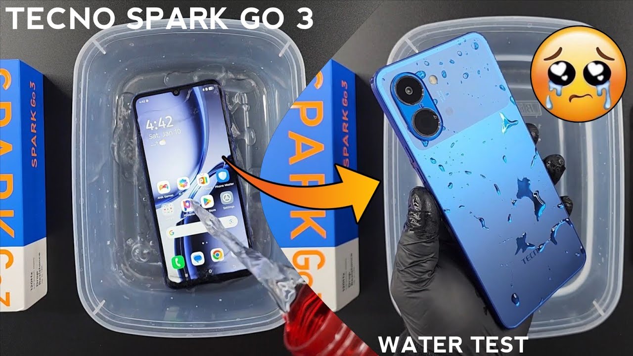 Tecno Spark GO 3 Water Test 💧💦| Spark GO 3 is Actually iP64 Waterproof or Not?