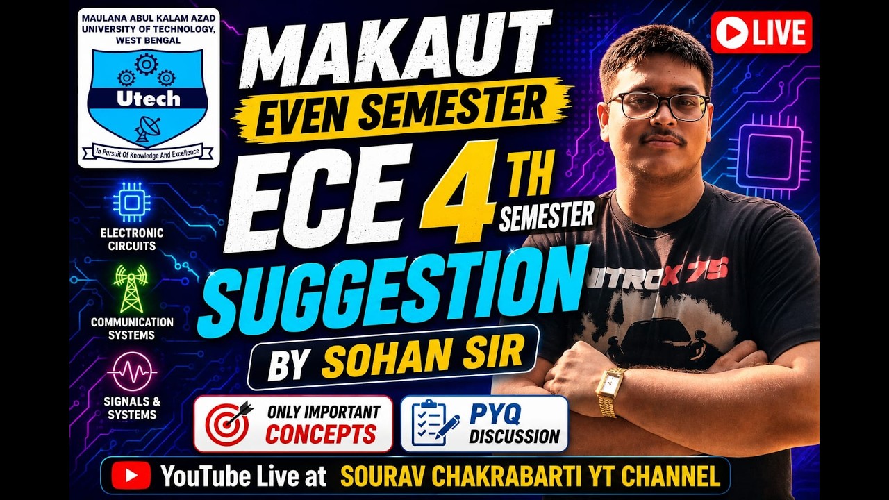 📈 MAKAUT Even Semester Analog Communication for 2nd Year 🔥PYQ Trends & Exam Prediction 2026🛑#makaut