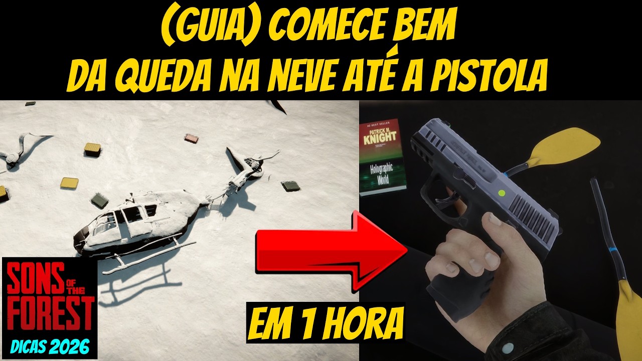 Não comece Sons of the Forest sem ver este vídeo! (Rota da Pistola)