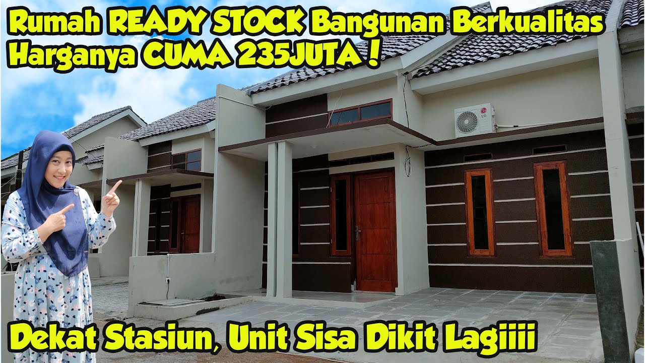 RUMAH KOMERSIL 200JUTAAN READY STOCK, MATERIAL BANGUNANNYA BERKUALITAS BANGET.