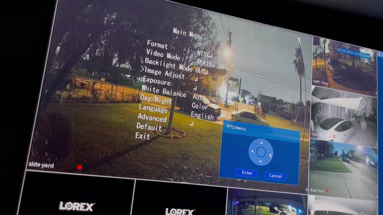 Lorex Color Night Vision - settings and menu&rsquo;s.