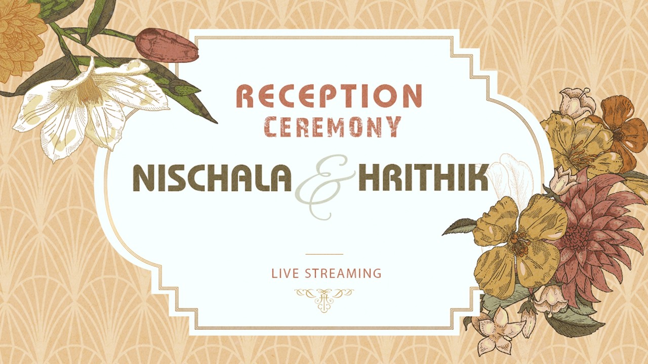 Nischala & Hrithik || Reception || Live Streaming ||
