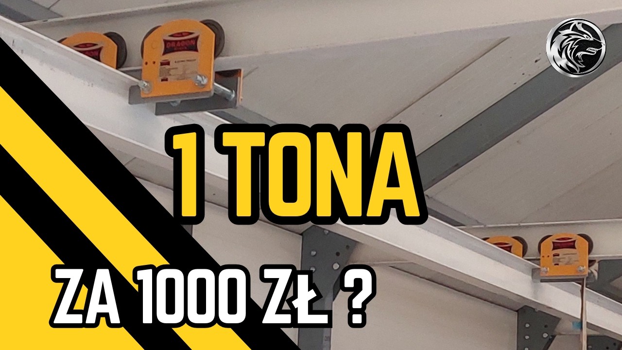 1 TONA za 1000 zł &ndash; suwnica DIY do wycinarki laserowej