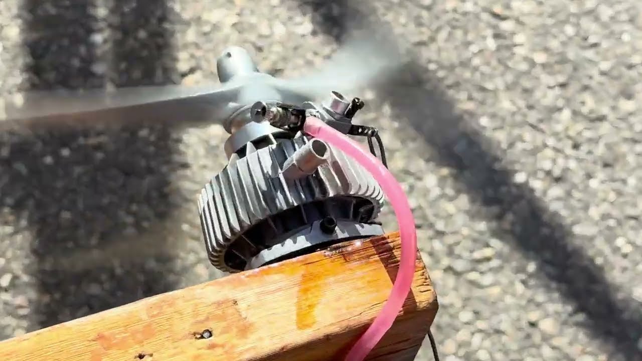 OS 49 Wankel engine unmuffled — it works!!