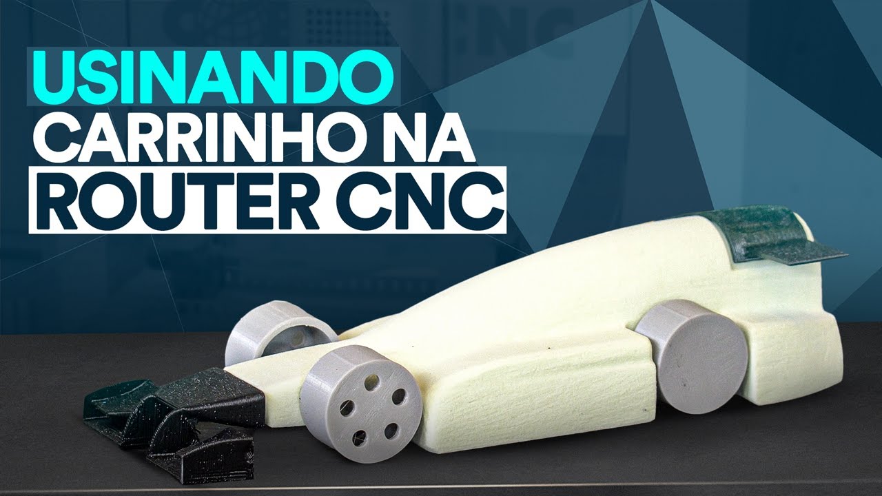 Usinagem de um carrinho da F1 in Schools na Router CNC WK3030