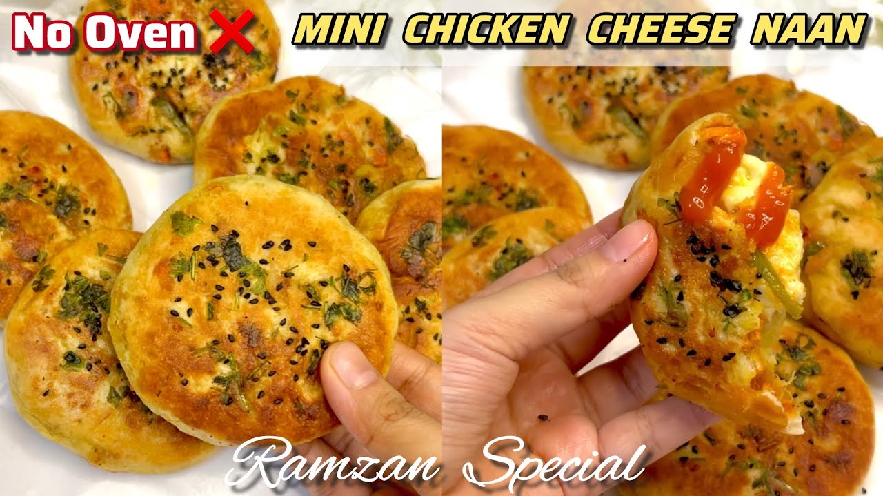 Mini Chicken Cheese Naan👩🏻‍🍳| RAMZAN SPECIAL RECIPE✨|