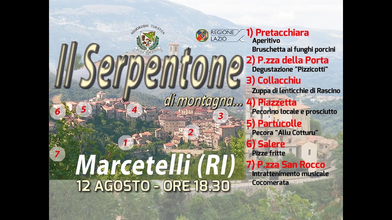 Marcetelli: Il serpentone di montagna 2016