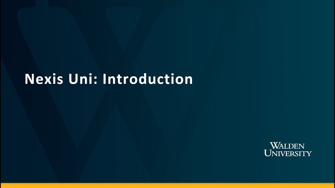 Nexis Uni: Introduction