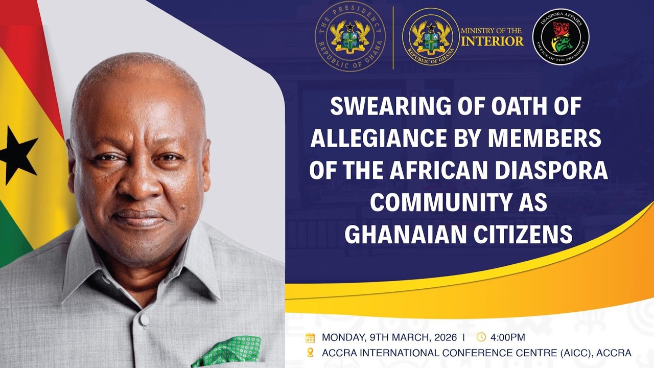 Ghana Welcomes the Diaspora Home | 2026 Citizenship Ceremony