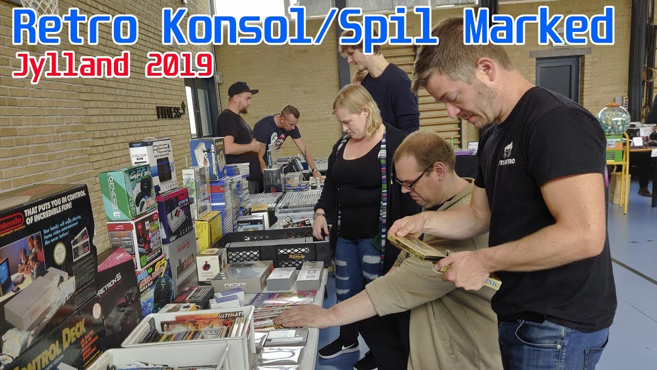 Retro konsol og spil marked i Hadsten 2019