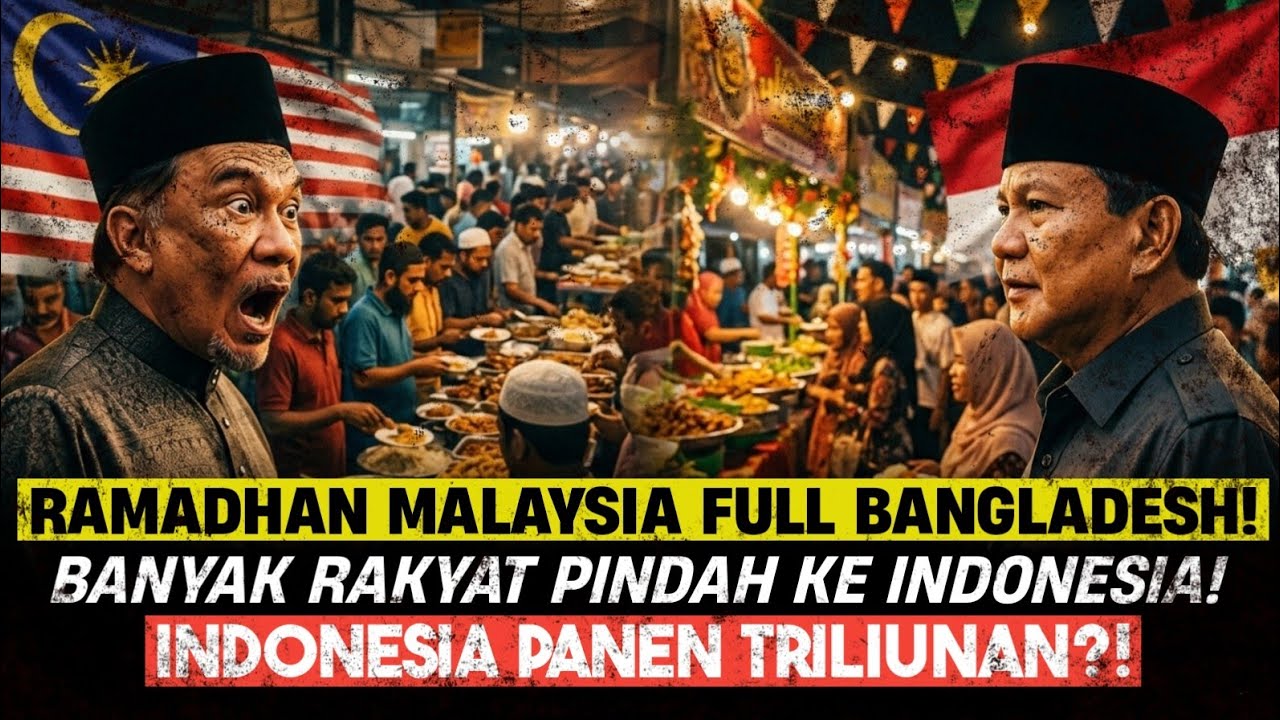WARGA MALAYSIA SYOK‼️Ramadhan Indonesia 24 Jam Non-Stop, Bukber Didominasi Bangladesh⁉️