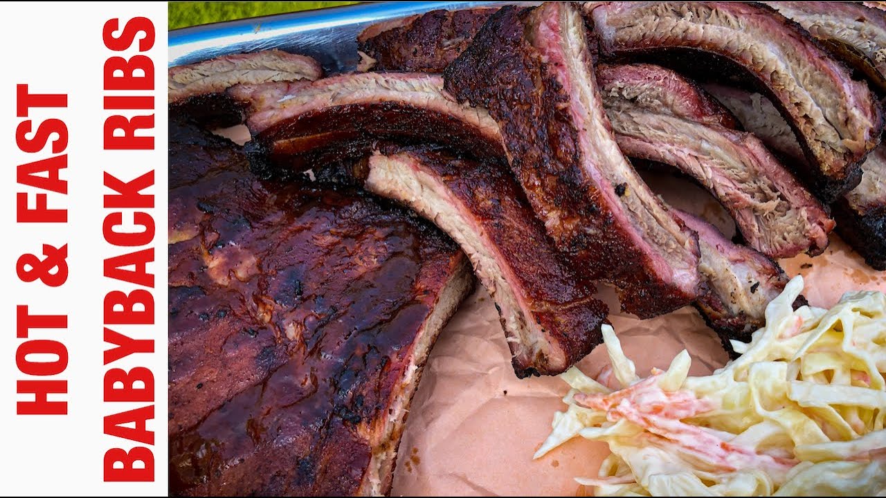 Hot & Fast Smoked Babyback Ribs on the Kamado Joe
