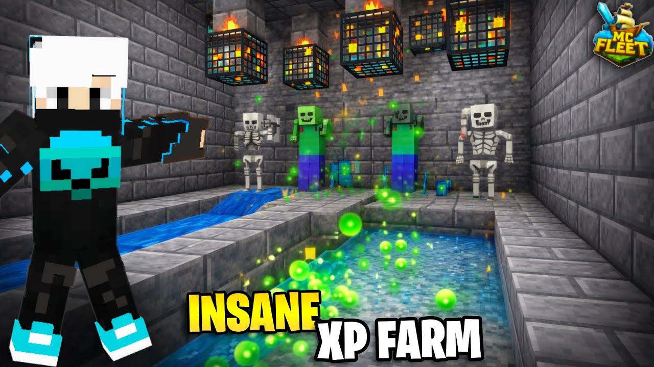 How to Build Best MOB XP FARM for McFleet Survival Season-2! MineAces