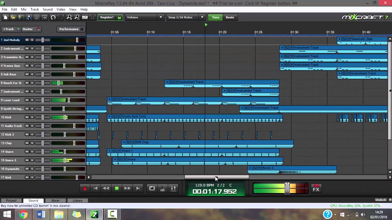 Taio Cruz - Dynamite (Mixcraft Remake) [2012]