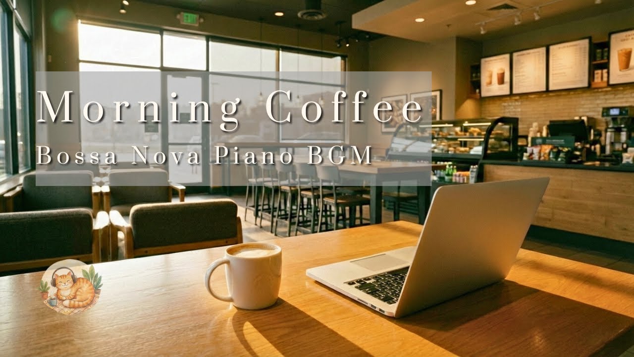 Morning Coffee Ritual: Bossa Nova Piano for Focus & Productivity-穏やかな朝のコーヒータイム：仕事と勉強がはかどるボサノバピアノBGM