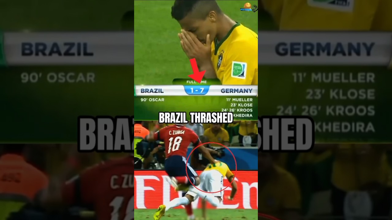 Neymar Horror Injury In 2014 World cup