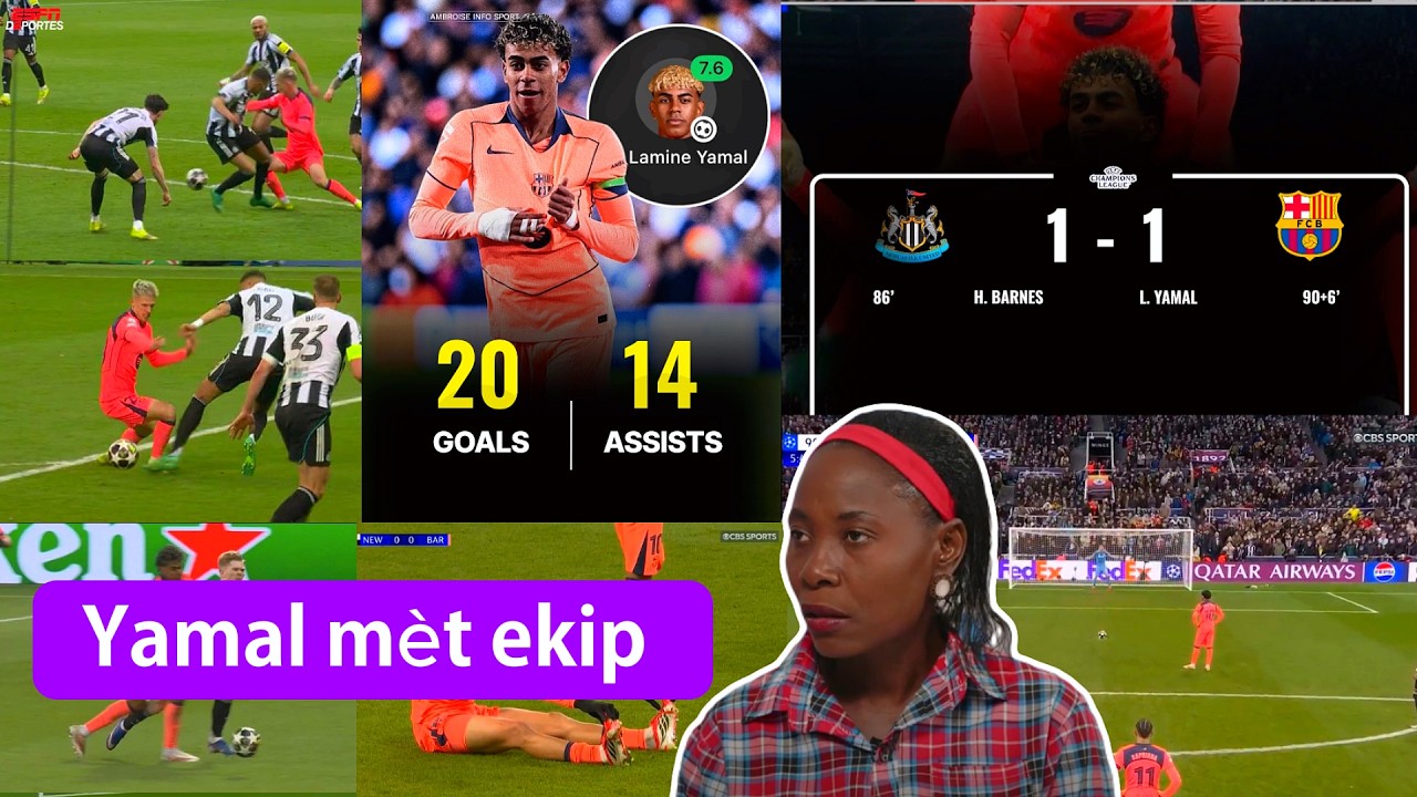 Lamine Yamal kanpe an mèt ekip , Flick te byen kanpe ekip la jodia , defèt fas Atletico sevil ekzanp