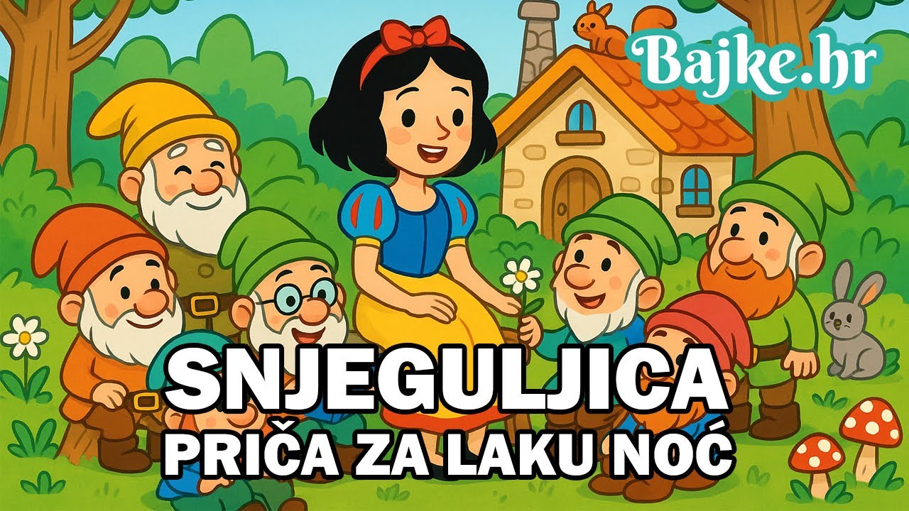 Snjeguljica i sedam patuljaka, audio priča za laku noć (hrvatski) - Bajke.hr