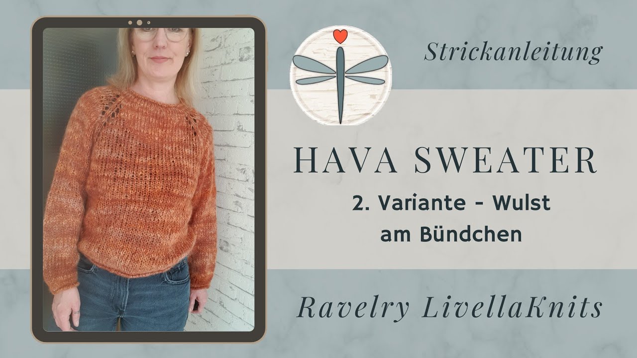 Hava Sweater - B&uuml;ndchen gestalten - Variante mit der Wulst