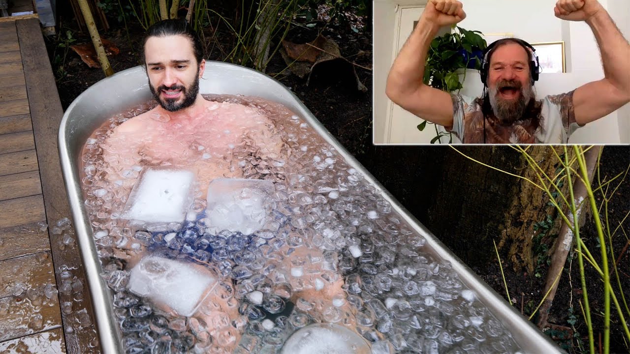 My First Ice Bath with The Iceman Wim Hof