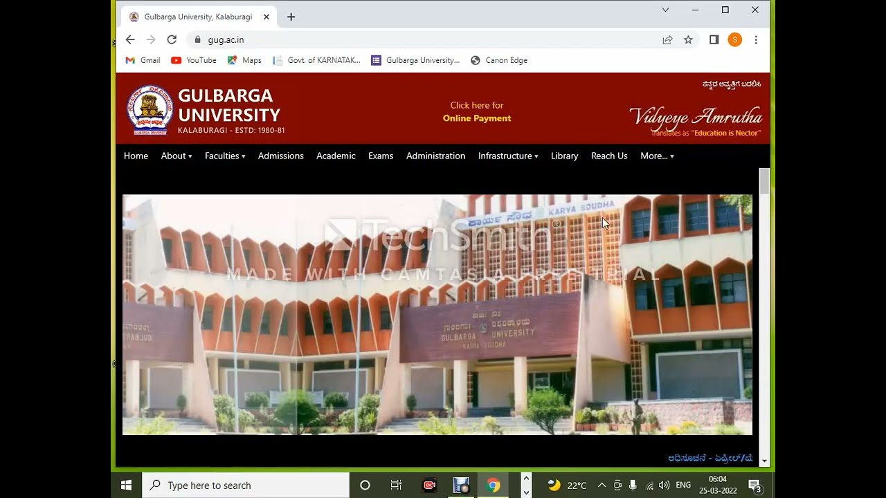 CBCS-STUDENT PORTAL REGISTRATION AND EXAM FEES PAYMENT  PROCESS FOR GULBARGA UNIVERSITY