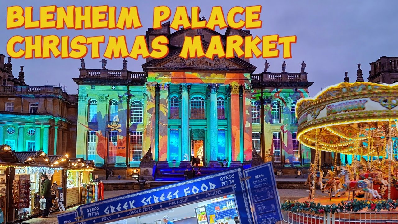BLENHEIM PALACE CHRISTMAS MARKET and fairground 2024 walk through