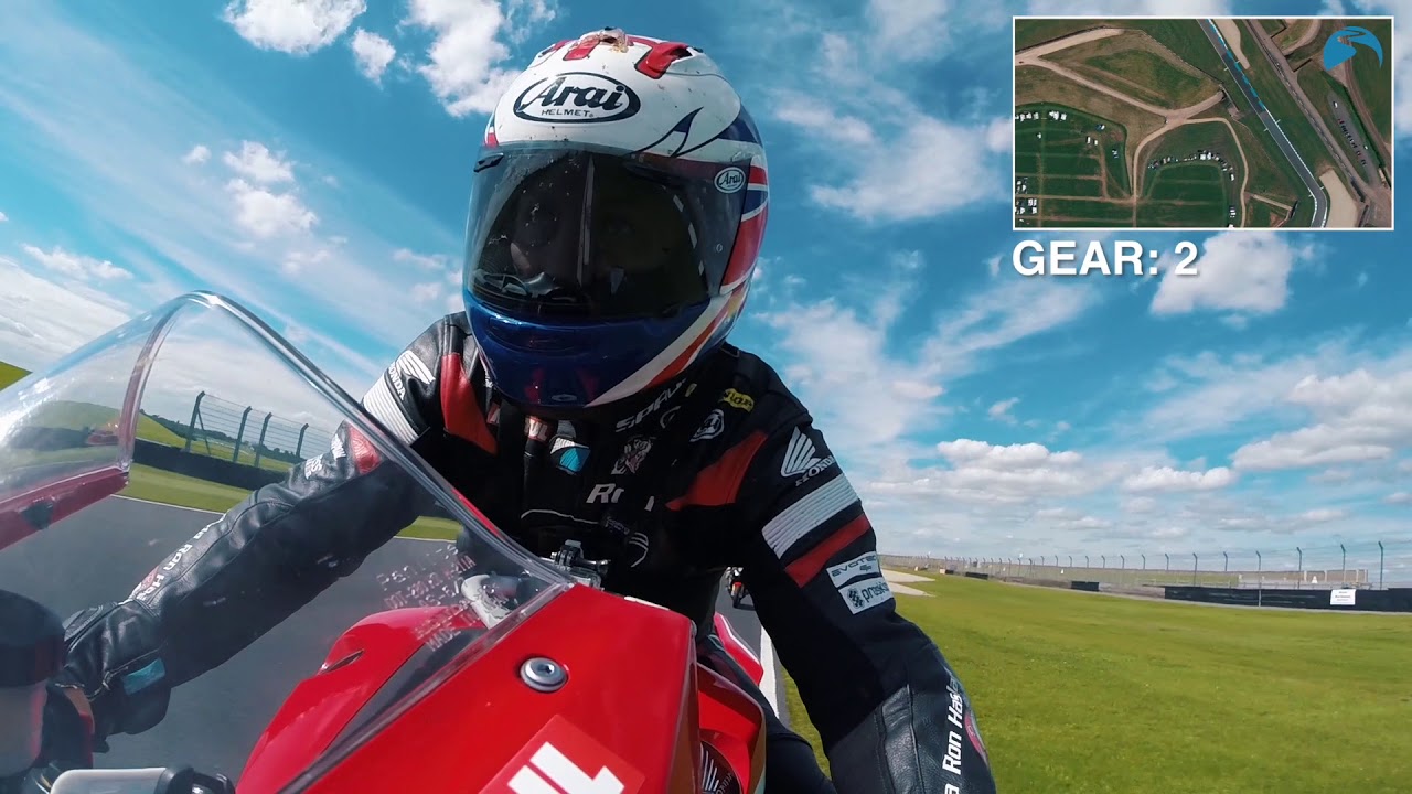 Ron Haslam Donington Park onboard commentary lap